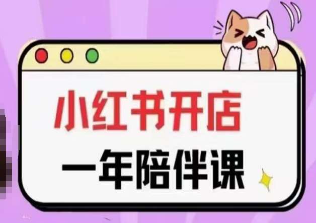 三九小红书开店一年陪伴课(更新)，从0到1玩赚小红书开店-赛德副业库