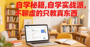 自学秘籍，自学实战派，不聊虚的只教真东西-赛德副业库
