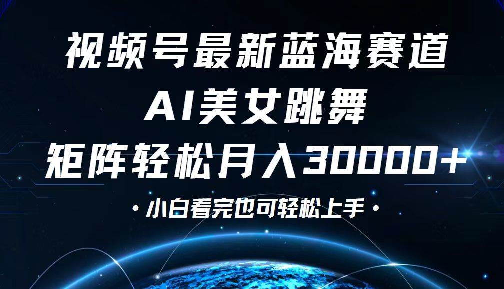 （12594期）视频号最新蓝海赛道，小白也能轻松月入30000+-赛德副业库