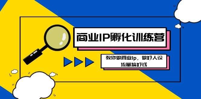 （8539期）商业IP-孵化训练营新版，教你做商业Ip，做好人设，流量搞好钱-赛德副业库