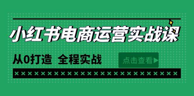 （9946期）最新小红书·电商运营实战课，从0打造  全程实战（65节视频课）-赛德副业库