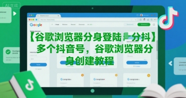 谷歌浏览器分身登陆多个抖音号,谷歌浏览器分身创建教程-赛德副业库