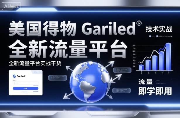 美国得物Gariled技术实战，全新流量平台​实战干货，即学即用-赛德副业库