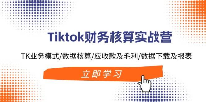 （11978期）Tiktok财务核算实战营：TK业务模式/数据核算/应收款及毛利/数据下载及报表-赛德副业库