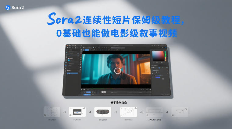 Sora2连续性短片保姆级教程,0基础也能做电影级叙事视频-赛德副业库