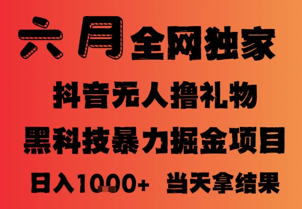 25年6月抖音无人直播最新暴力撸音浪掘金,小白可做,可批量矩阵放大,长期稳定日入1k+【揭秘】-赛德副业库