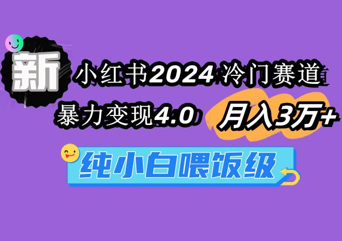 （9133期）小红书2024冷门赛道 月入3万+ 暴力变现4.0 纯小白喂饭级-赛德副业库