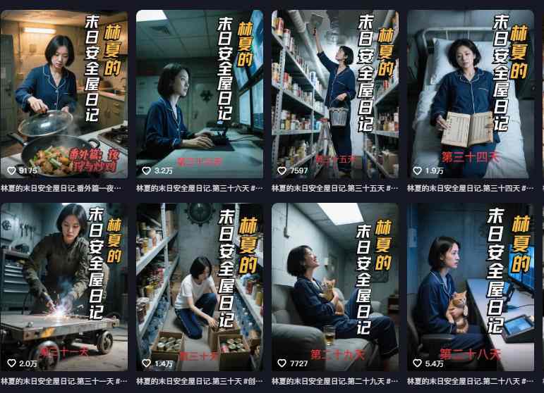 图片[2]-十个作品涨粉近20W！用AI制作末日安全日记连载，日入4位数，评论区爆肝求更新（附详细步骤）-赛德副业库