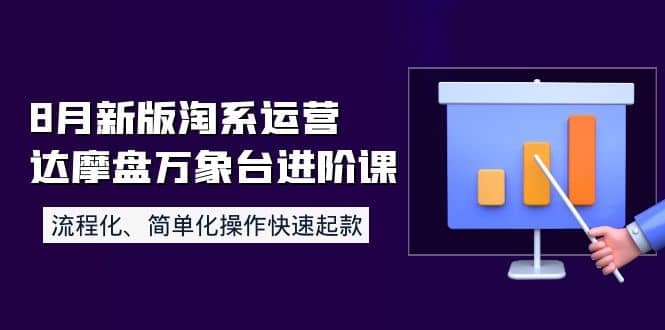 8月新版淘系运营达摩盘万象台进阶课：流程化、简单化操作快速起款-赛德副业库