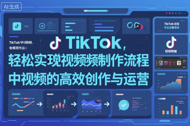 TikTok中视频制做流程，轻松实现Tk中视频的高效创作与运营-赛德副业库