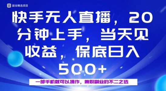 20分钟能上手，当天就能出收益，不賺钱我赔你，兼职副业的不二之选【揭秘】-赛德副业库