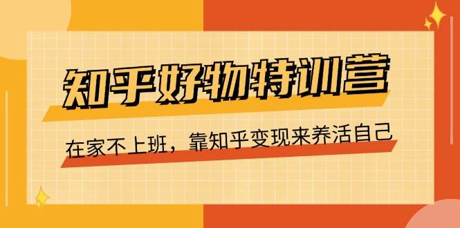 知乎好物特训营，在家不上班，靠知乎变现来养活自己（16节）-赛德副业库