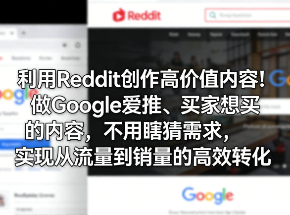 利用Reddit创作高价值内容!做Google爱推、买家想买的内容,不用瞎猜需求,实现从流量到销量的高效转化-赛德副业库