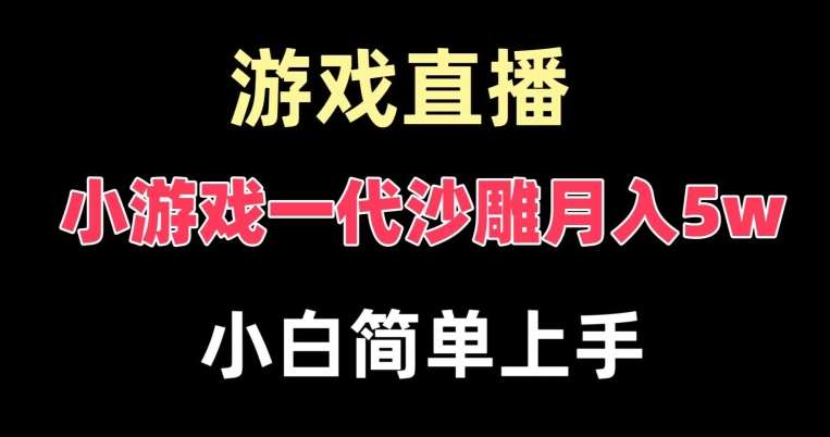 玩小游戏一代沙雕月入5w，爆裂变现，快速拿结果，高级保姆式教学【揭秘】-赛德副业库