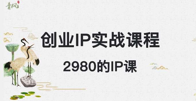 外边卖2980的创业IP课程，做私域月入5w+-赛德副业库