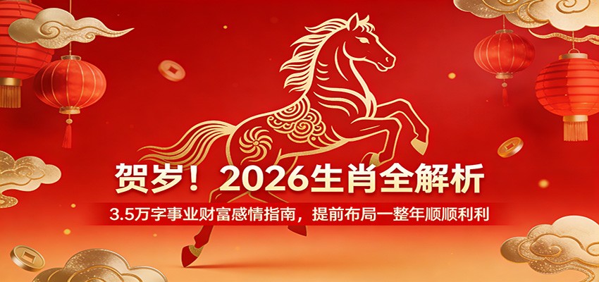 贺岁!2026生肖全解析,3.5万字事业财富感情指南,提前布局一整年顺顺利利-赛德副业库