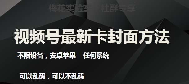 梅花实验室社群最新卡封面玩法3.0，不限设备，安卓苹果任何系统-赛德副业库