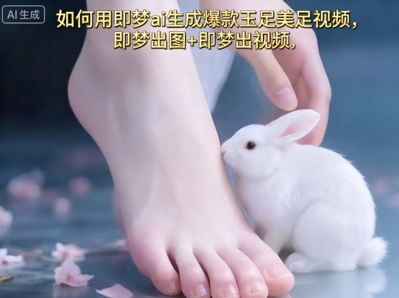 如何用即梦ai生成爆款玉足美足视频，即梦出图+即梦出视频，快速涨粉-赛德副业库
