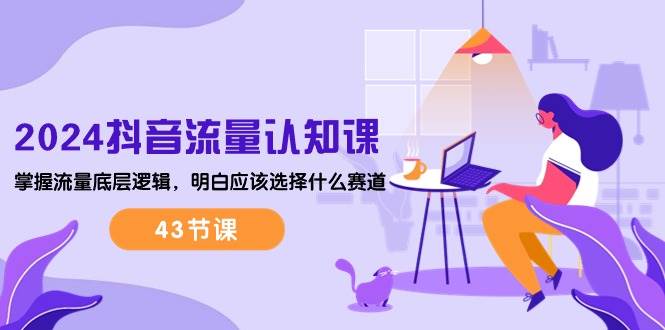 （10713期）2024抖音流量·认知课：掌握流量底层逻辑，明白应该选择什么赛道 (43节课)-赛德副业库