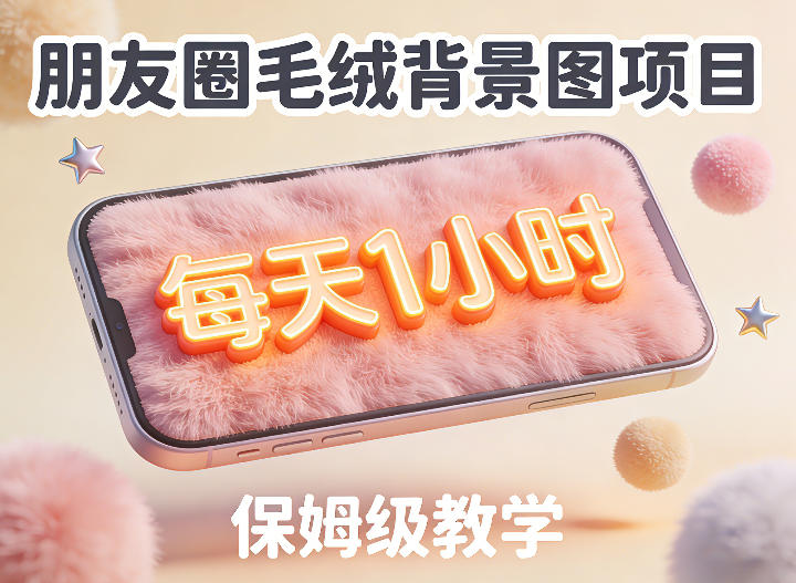 朋友圈动态背景图项目，每天1小时，实战保姆级教学【第二期】-赛德副业库