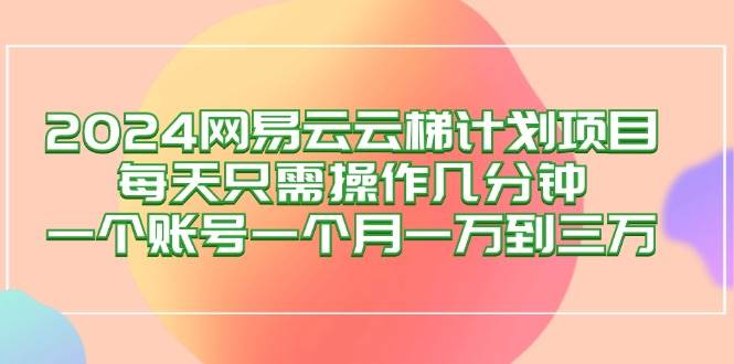 （12675期）2024网易云梯计划项目，每天只需操作几分钟 一个账号一个月一万到三万-赛德副业库