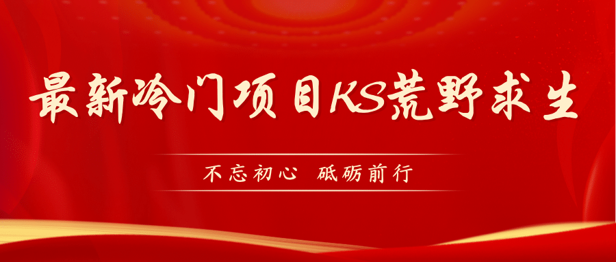 KS荒野求生玩法比较冷门好做（教程详细+带素材）-赛德副业库