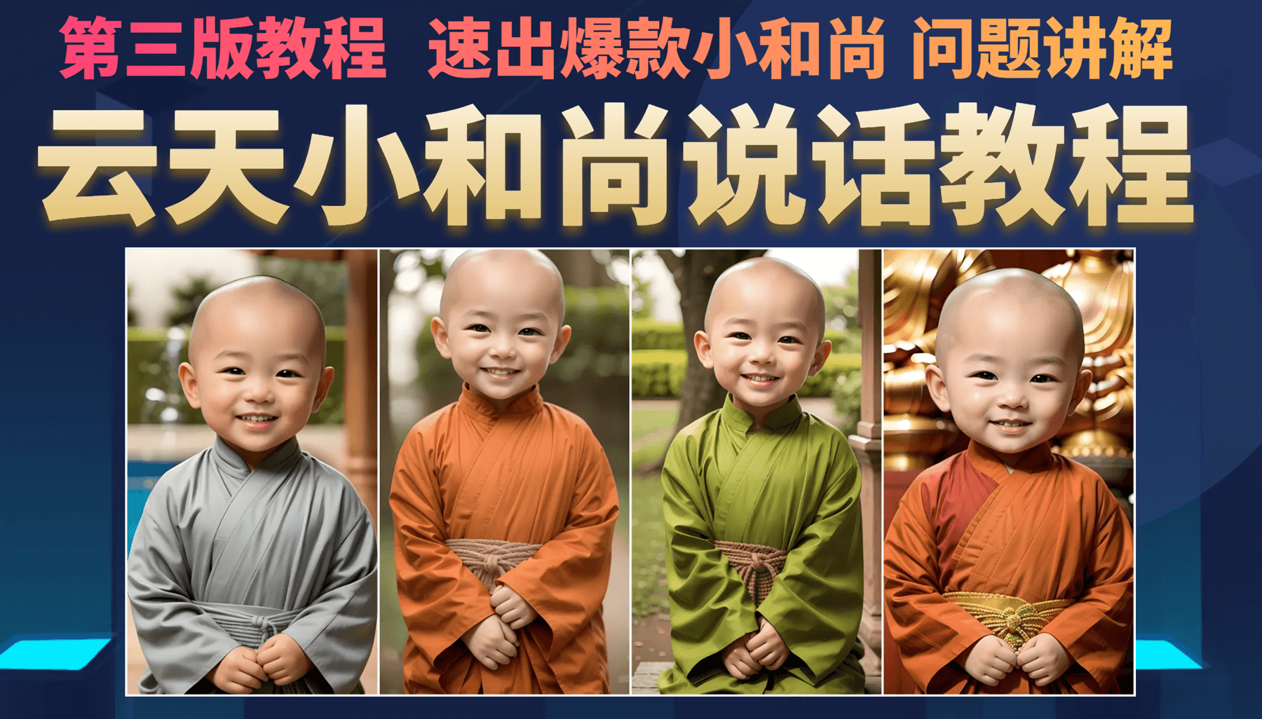 云天小和尚会说话，7天万粉（第3版教程）-赛德副业库