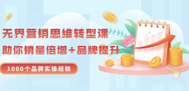 无界营销思维转型课：1000个品牌实操经验，助你销量倍增（20节视频）-赛德副业库