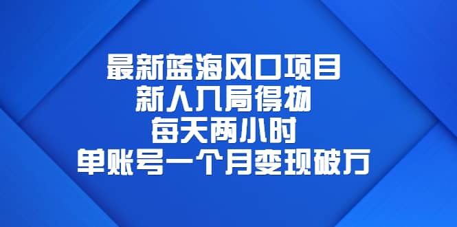 最新蓝海风口项目,新人入局得物,每天两小时,单账号一个月变现破万-赛德副业库