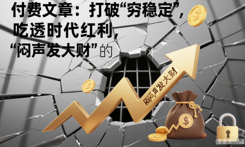 付费文章:打破“穷稳定”,吃透时代红利,“闷声发大财”的终极真谛-赛德副业库