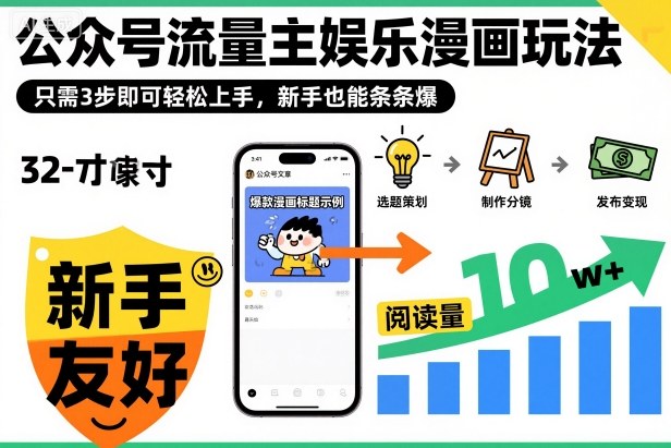 ‍‬⁢‍⁡‍‍⁡​⁣⁤‍‬⁡⁣⁢​⁣‍⁣‌‌⁢​⁡⁡‌​⁢⁣⁢​⁢‌​⁣‬​⁣‬‬⁣⁢​⁢⁣公众号流量主娱乐漫画玩法，只需3步即可轻松上手，新手也能条条爆-赛德副业库