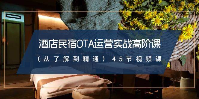 (8926期)酒店民宿-OTA运营实战高阶课(从了解到精通)45节视频课-赛德副业库