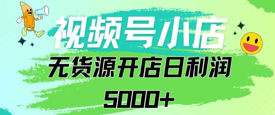 视频号无货源小店从0到1日订单量千单以上纯利润稳稳5000+【揭秘】-赛德副业库