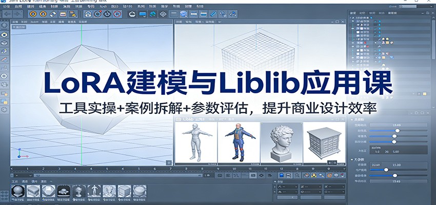 LoRA建模与Liblib应用课:工具实操+案例拆解+参数评估,提升商业设计效率-赛德副业库