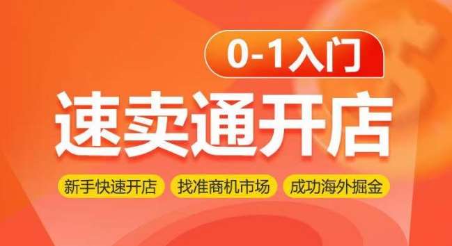 速卖通开店0-1入门,新手快速开店 找准商机市场 成功海外掘金-赛德副业库
