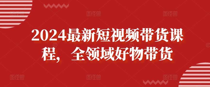 2024最新短视频带货课程，全领域好物带货-赛德副业库