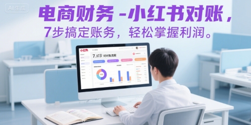 电商财务-小红书对账,7步搞定账务,轻松掌握利润-赛德副业库