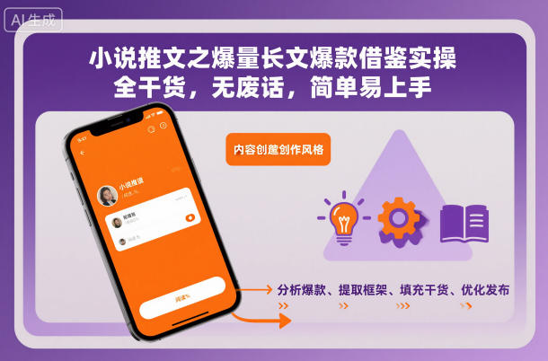 小说推文之爆量长文爆款借鉴实操,全干货,无废话,简单易上手-赛德副业库