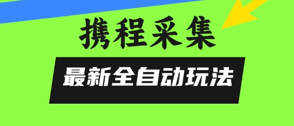 携程信息采集全自动玩法,0风控,无脑开干【揭秘】-赛德副业库