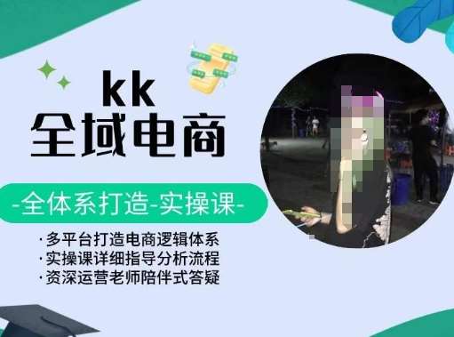 KK全域电商，全体系打造实操课，多平台打造电商逻辑体系-赛德副业库