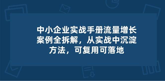 中小企业实操手册-流量增长案例拆解，从实操中沉淀方法，可复用可落地-赛德副业库