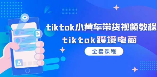 （12059期）tiktok小黄车带货视频教程，tiktok跨境电商（全套课程）-赛德副业库