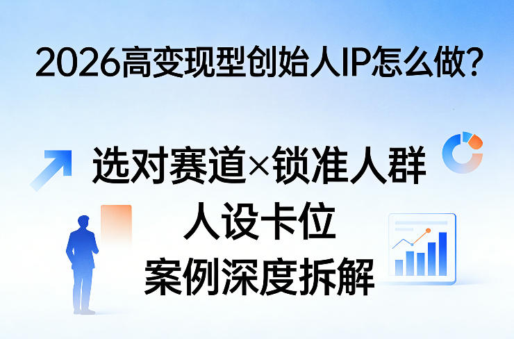 2026高变现型创始人IP怎么做？选对赛道×锁准人群×人设卡位×案例深度拆解-赛德副业库