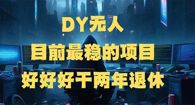 （14263期）DY无人，目前最稳的项目，矩阵放大边旅游边赚钱，好好好干两年退休-赛德副业库