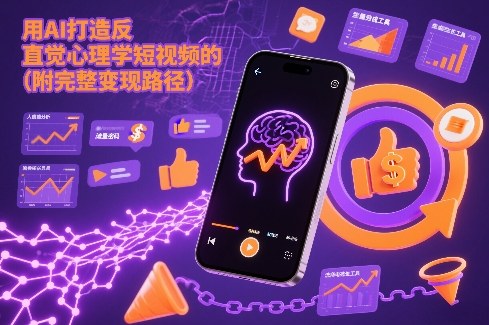 用AI打造“反直觉”心理学短视频的流量密码（附完整变现路径）-赛德副业库