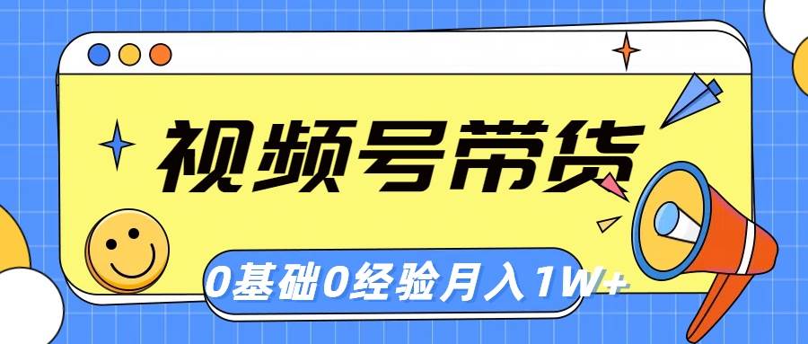 （10723期）视频号轻创业带货，零基础，零经验，月入1w+-赛德副业库