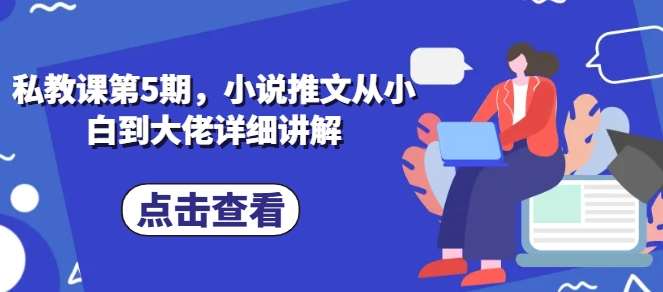 私教课第5期，小说推文从小白到大佬详细讲解-赛德副业库