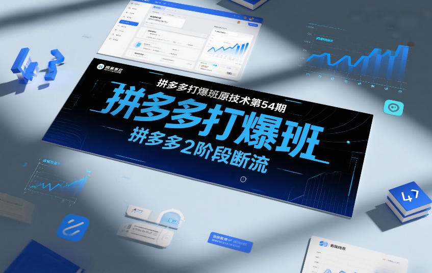 拼多多打爆班原创技术第54期,拼多多2阶段断流-赛德副业库