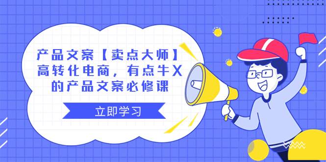 (8244期)产品文案【卖点 大师】高转化电商,有点牛X的 产品文案必修课-赛德副业库