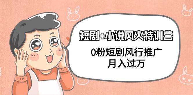 （9374期）短剧+小说风火特训营，0粉短剧风行推广，月入过万（102节课）-赛德副业库